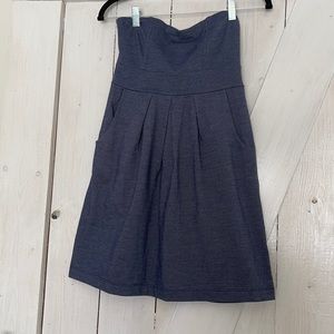 Forever 21 Soft Denim Strapless Dress - small